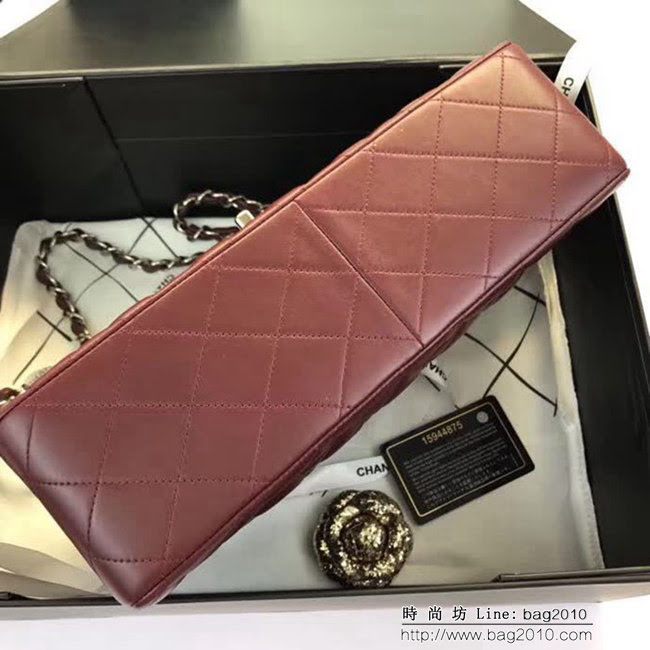 香奈兒CHANEL 升級版A1113全新經典小羊皮金銀鏈條單肩斜挎包 DSC1767